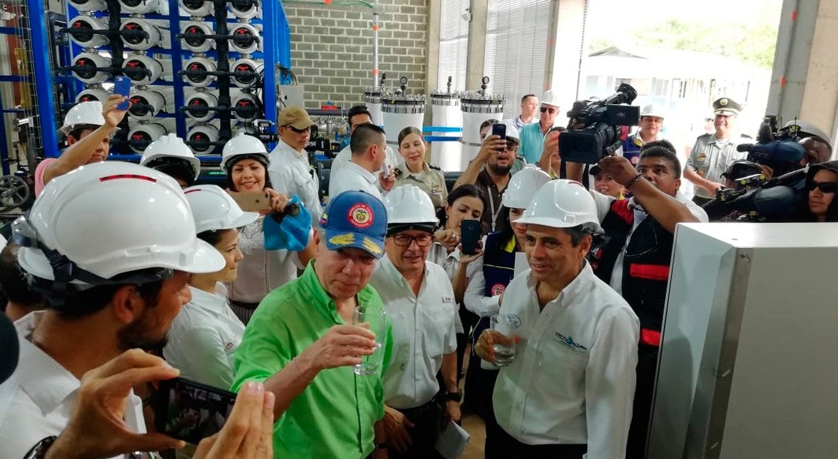 A new desalination plant fabricated in Catalonia supplies the island of San Andrés in Colombia.